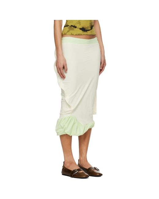 OTTOLINGER Multicolor Off- Twisted Pencil Midi Skirt
