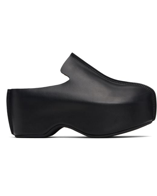 J.W. Anderson Black Platform Clogs for men