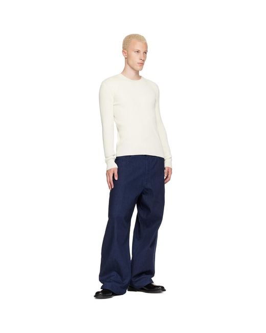 sunflower Blue Super Wide Cinch Jeans for men