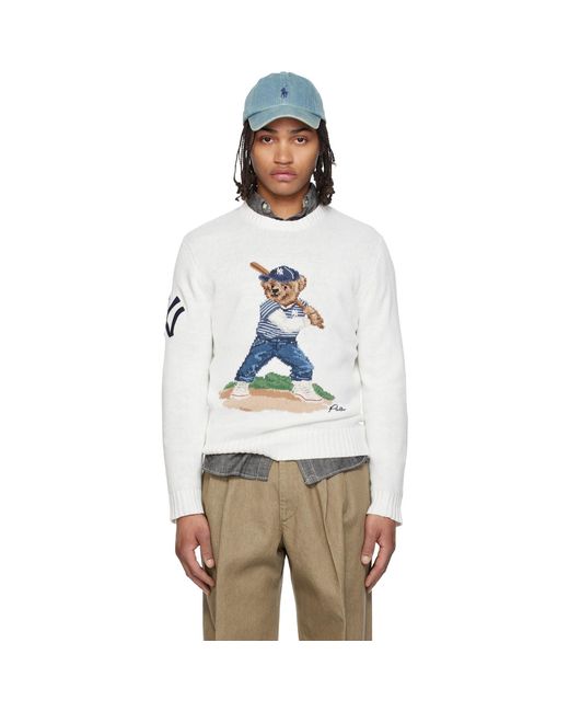 Polo Ralph Lauren Multicolor Off- Mlb Edition Yankees Bear Sweater for men