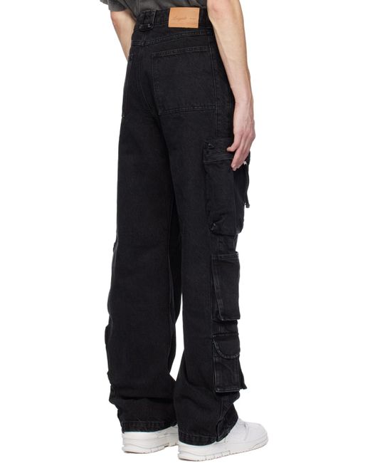 Pantalon cargo utilitaire noir en denim Axel Arigato pour homme en coloris Black