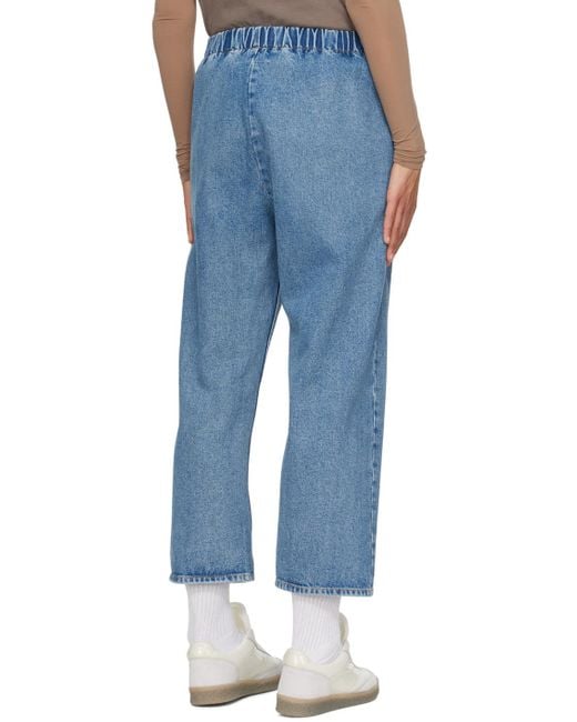 MM6 by Maison Martin Margiela Blue Faded Jeans