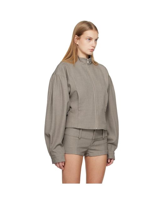 Belle Anna Brown Globo Jacket