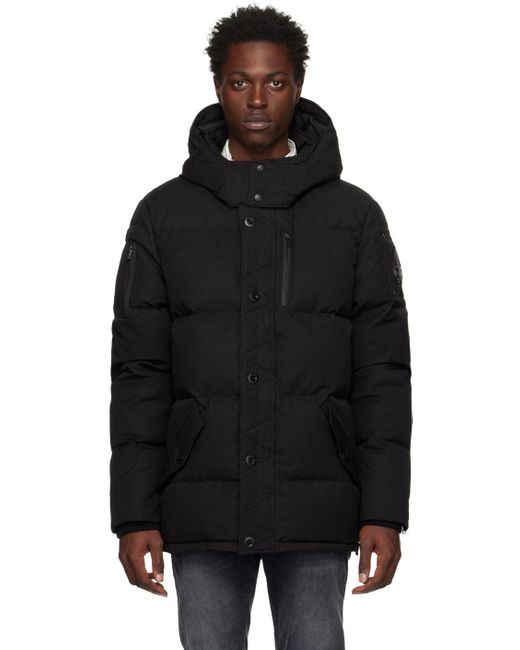 Moose Knuckles Black Post Malone Edition 3q Down Coat for Men | Lyst