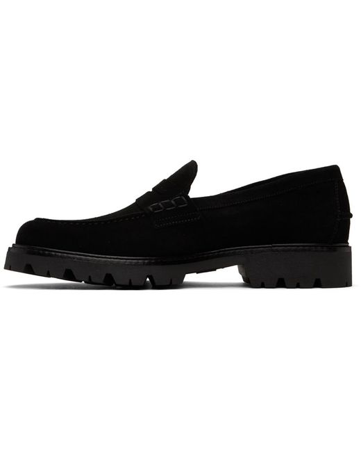 Paul Smith Black Suede Bolzano Loafers for men