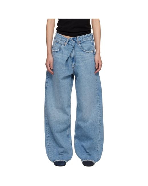 Agolde Blue Vana Fold Jeans