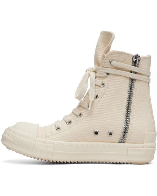 Rick Owens Natural Off- Tower Sneaks Sneakers
