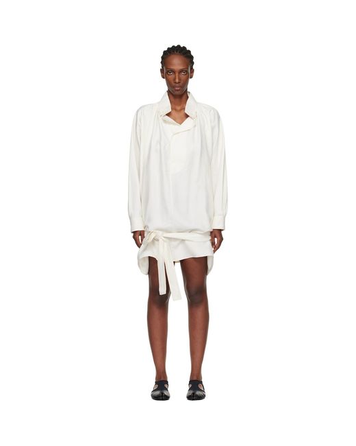 KENZO Black Off- Paris Oversized Blouse Minidress