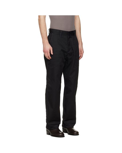 Needles Black Work Trousers for men
