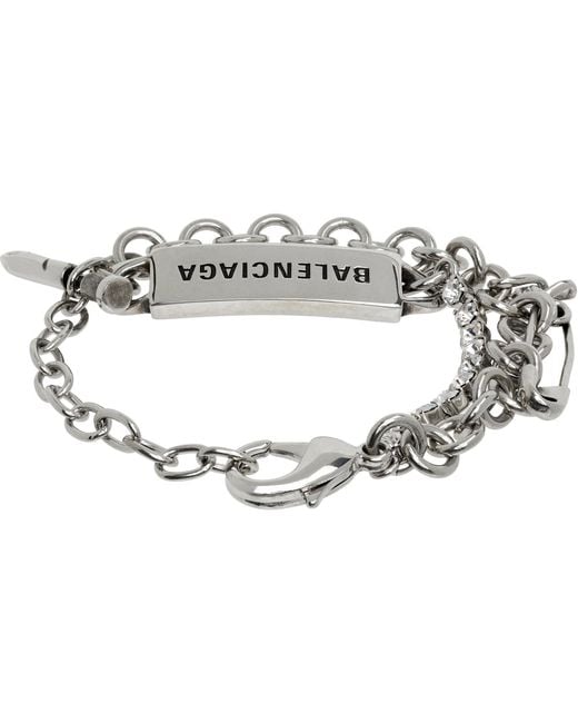 Balenciaga Metallic Diy Bracelet for men