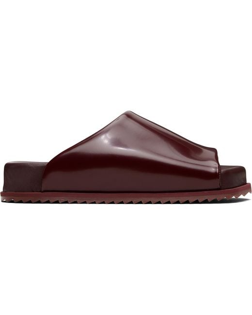 Yume Yume Black Burgundy Finn Slides for men