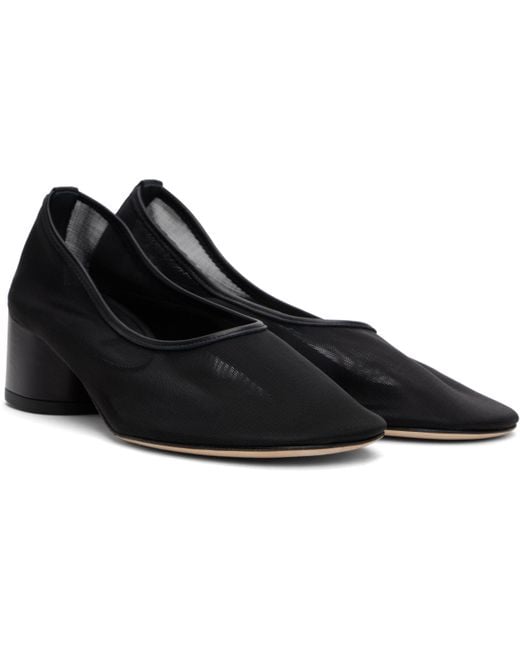 Dear Frances Black Balla Pump Mesh Heels