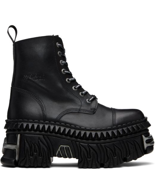 Vetements Black New Rock Edition Combat Boots