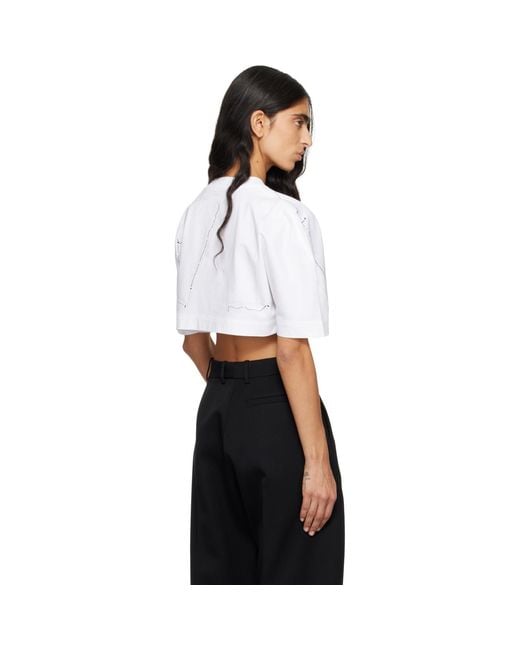 Givenchy Black Cropped Cocoon T-Shirt
