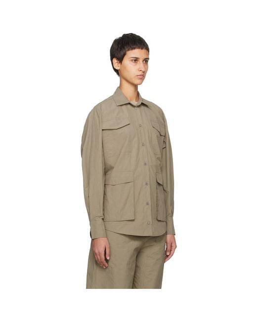 Paris Georgia Natural Oversized Shirt