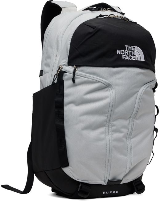 メンズ The North Face グレー＆ブラック Surge バックパック Gray