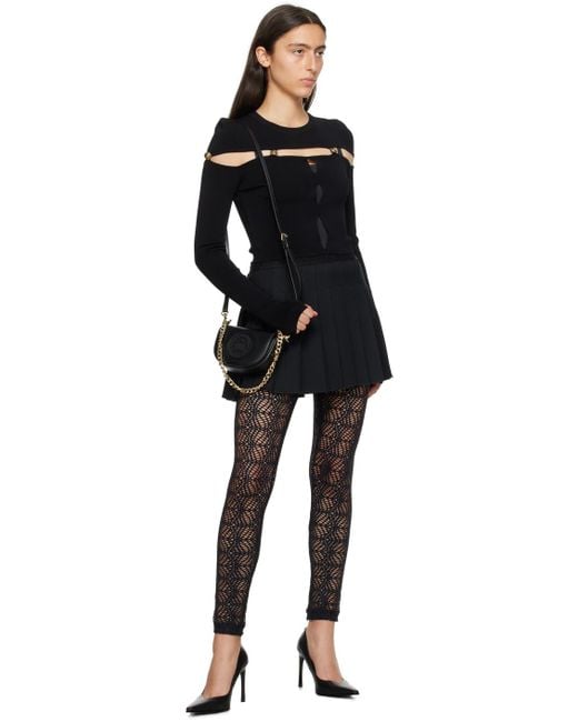 Versace Black Cutout leggings