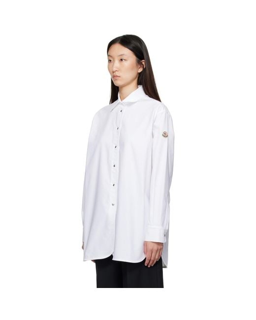 Moncler White Canvas Shirt