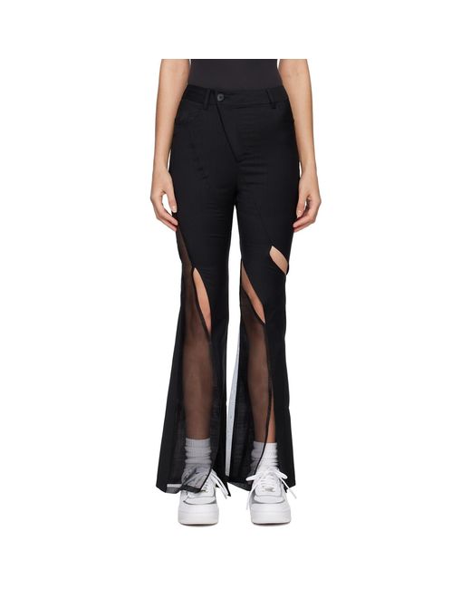 Feng Chen Wang Black Cutout Trousers