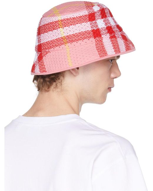 Burberry Multicolor Check Bucket Hat for men
