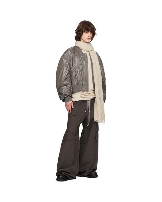 Rick Owens Natural Off- Temple Sandy Mega Scarf for men