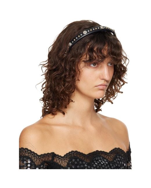 Versace Multicolor Studded Headband