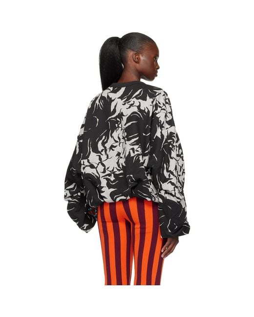 Dries Van Noten Red Draped Sweatshirt
