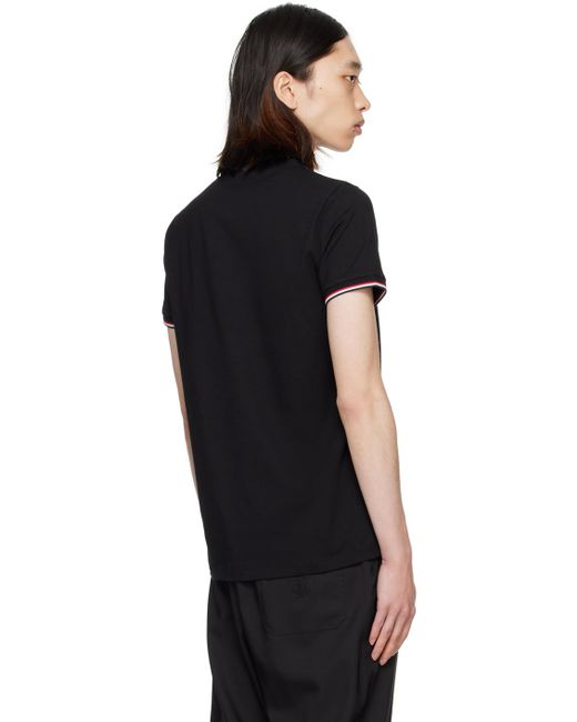 Moncler Black Striped T-shirt for men