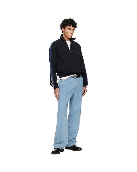 Casablanca Black Cc Logo Buckle Belt for men