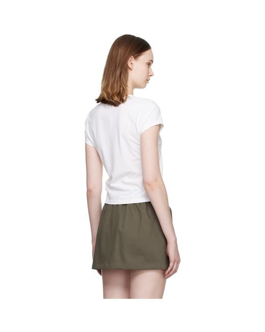 Alexander Wang Gray Lipstick Graphic Baby T-shirt