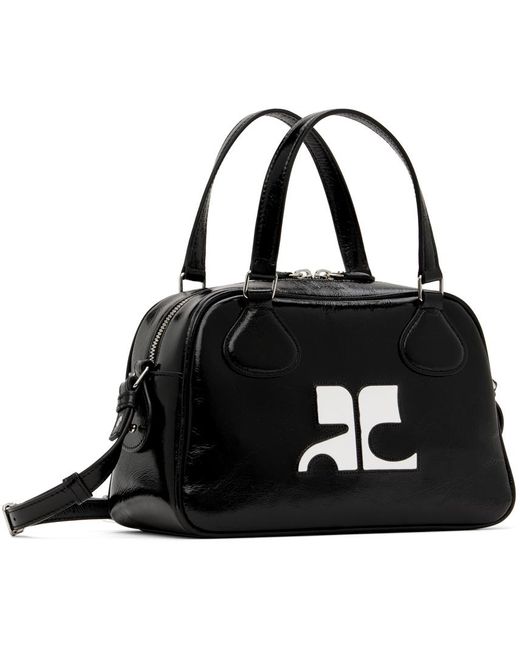 Courreges Black Reedition Bowling Bag