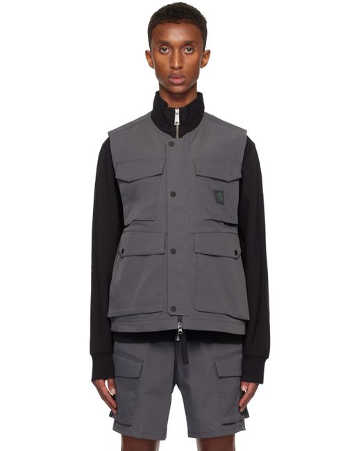 Carhartt Black Water-Repellent Twill Utility Vest for men