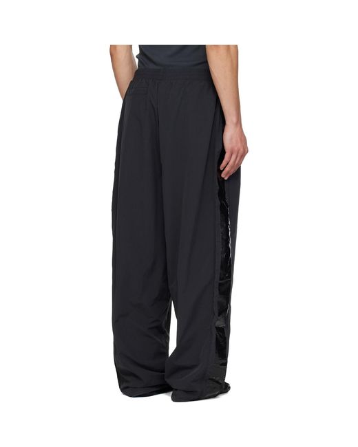 Vetements Black Taped Track Pants for men