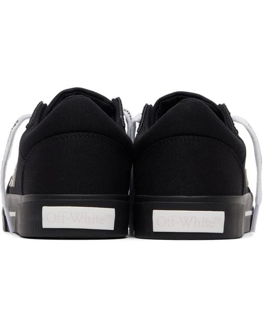 Off-White c/o Virgil Abloh Black Off- Low Vulcanized Sneakers