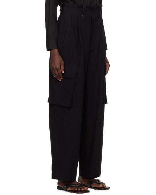 Pantalon noir à poches soufflet Y's Yohji Yamamoto en coloris Black