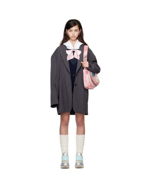 Im Sorry by Petra Collins Black Ssense Exclusive Jennyfax Edition Oversized Blazer