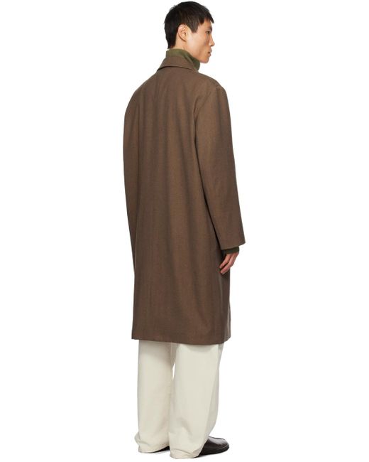 Lemaire Black Brown Suit Coat for men