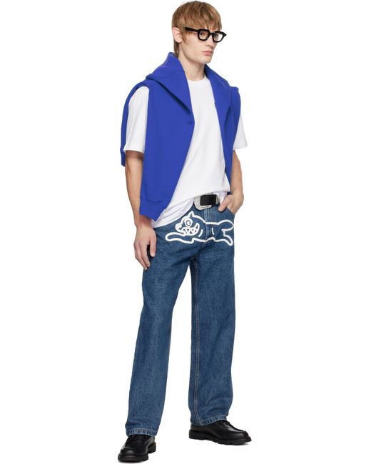 ICECREAM Blue Running Dog Double Scoop Jeans for men