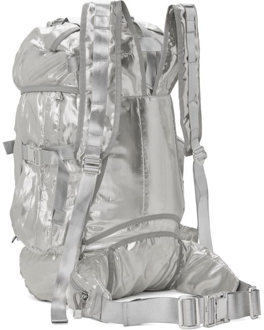 Junya Watanabe Polyester Glitter Organdy Backpack in Gray | Lyst