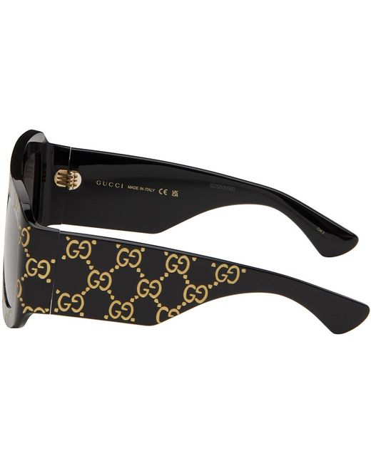 Gucci Black Oversized Sunglasses for men