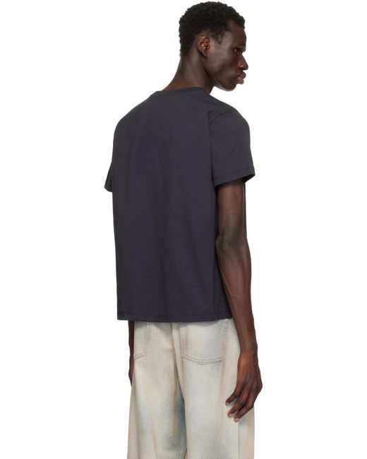 メンズ Ganni ブラック Owls ベーシック ジャージ リラックス Tシャツ Black