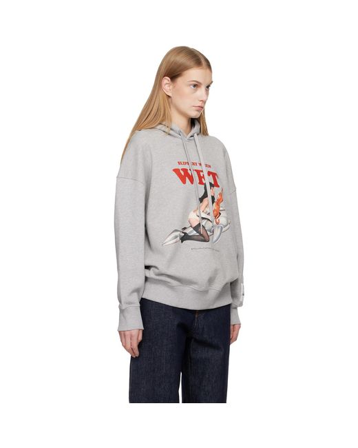Stella McCartney Gray Jeff Koons Edition 'Slippery When Wet' Hoodie