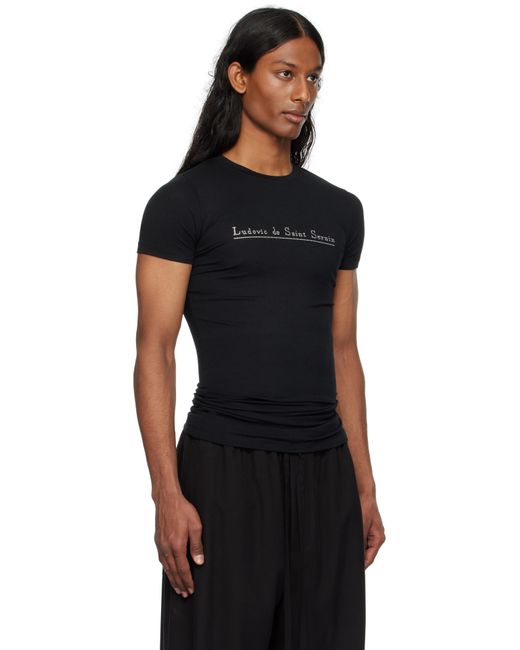 Ludovic de Saint Sernin Black Stud T-Shirt for men