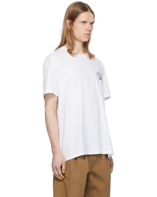 メンズ Isabel Marant ホワイト Honore Tシャツ White