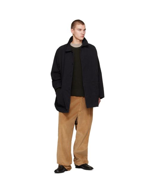 Casey Casey Black Double Cot Weiping Jacket for men