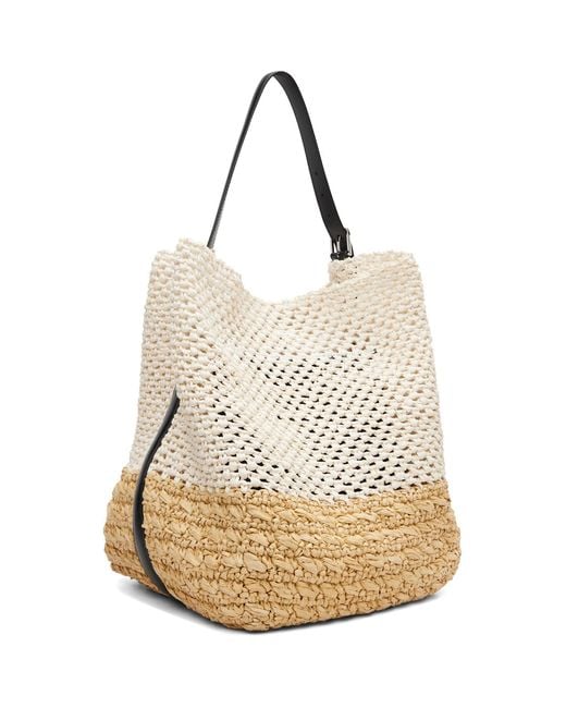 Totême Natural Off- Belted Paper Raffia Tote