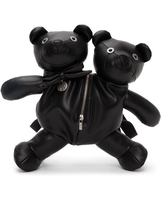 Marc Jacobs Black Double-headed Teddy Backpack
