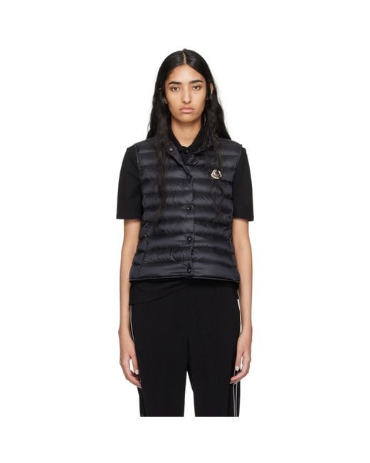 Moncler Black Liane Down Vest
