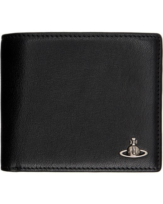 Vivienne Westwood Black Coin Pocket Wallet for men