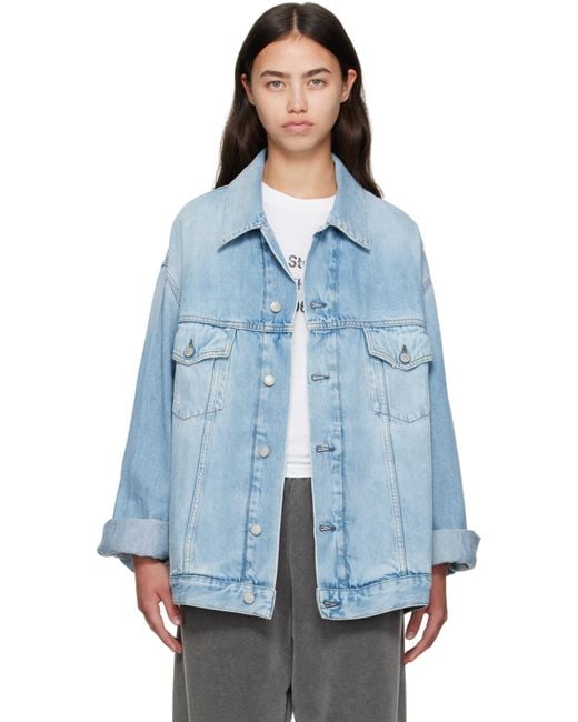 Acne Blue Oversized Denim Jacket